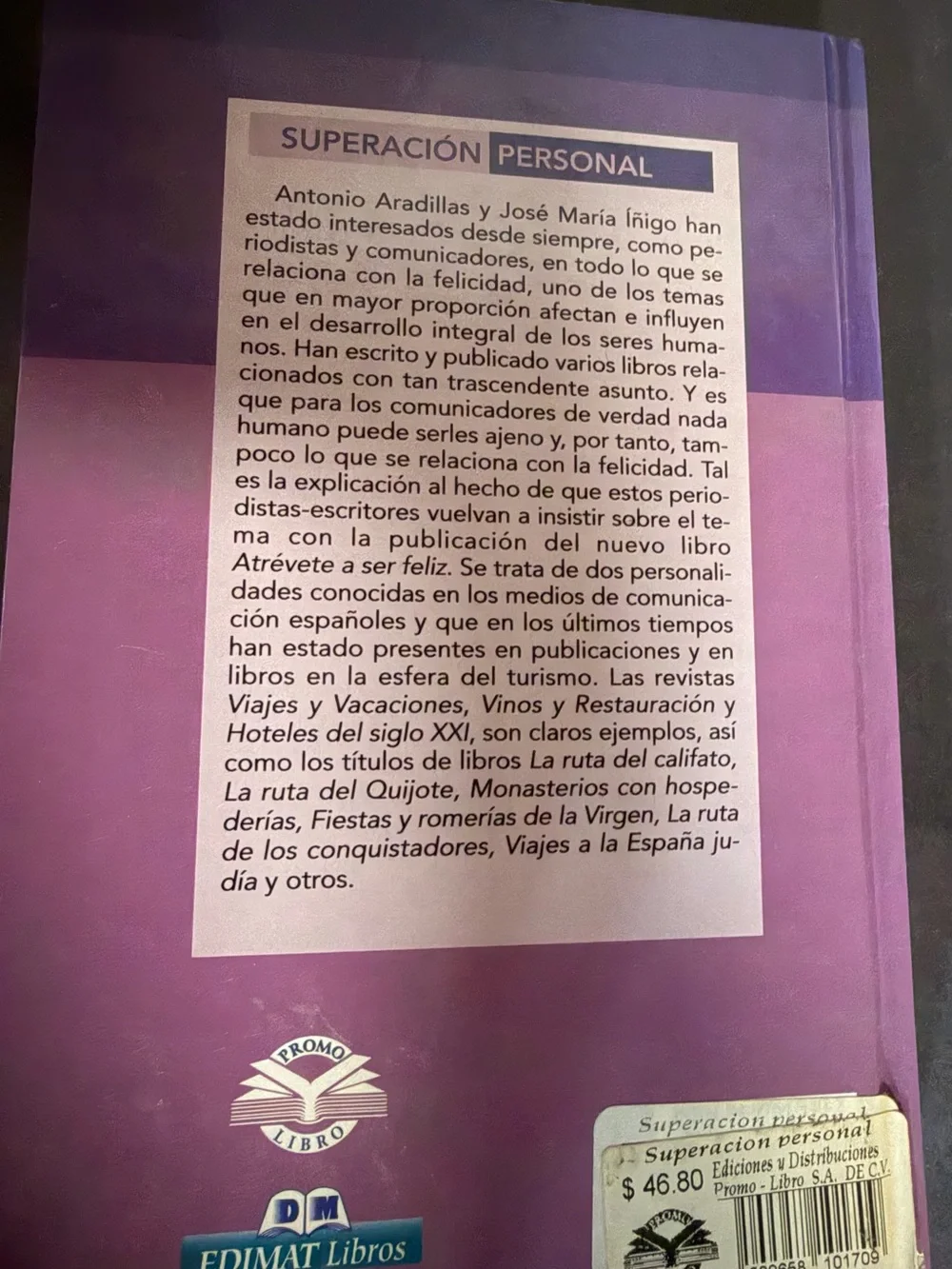 Atrévete a Ser Feliz - Spanish Self-Help Book